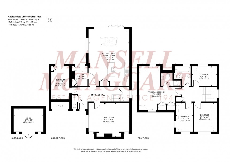 Floorplan for Janes Lane, Burgess Hill, RH15