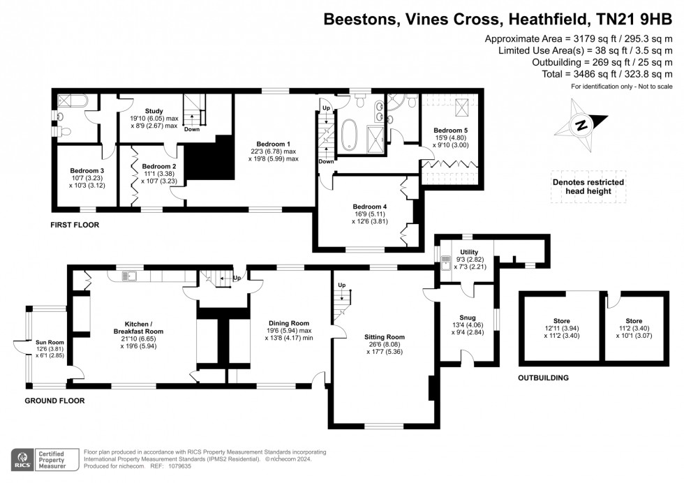 Floorplan for Vines Cross, Heathfield, TN21