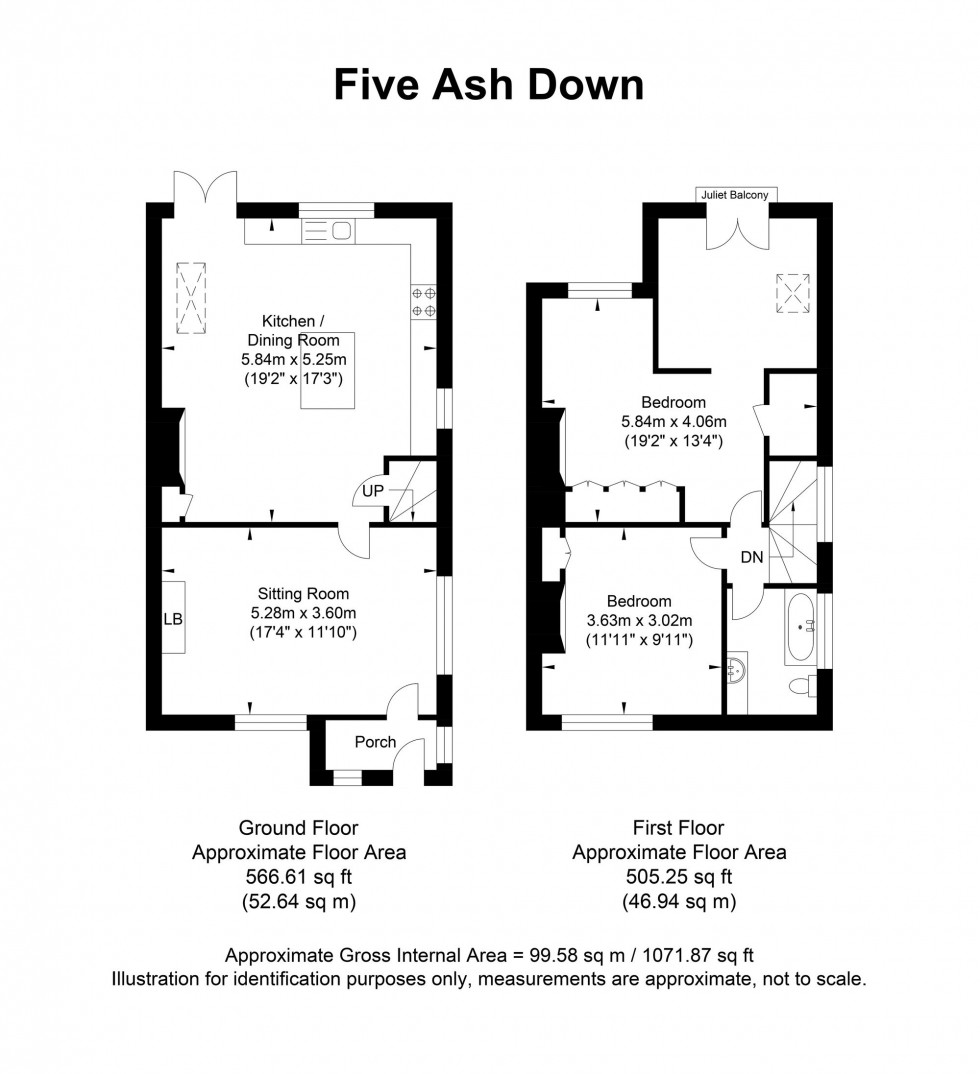 Floorplan for Five Ash Down, Uckfield, TN22
