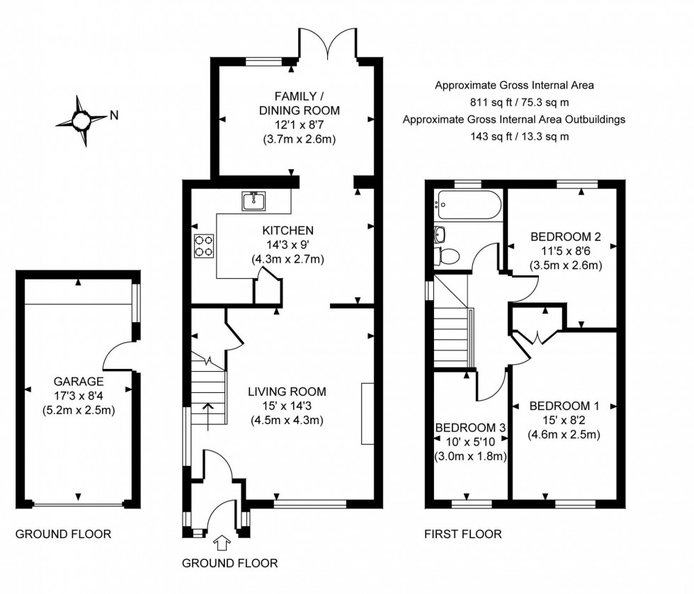 Floorplan for Chichester Way, Burgess Hill, RH15