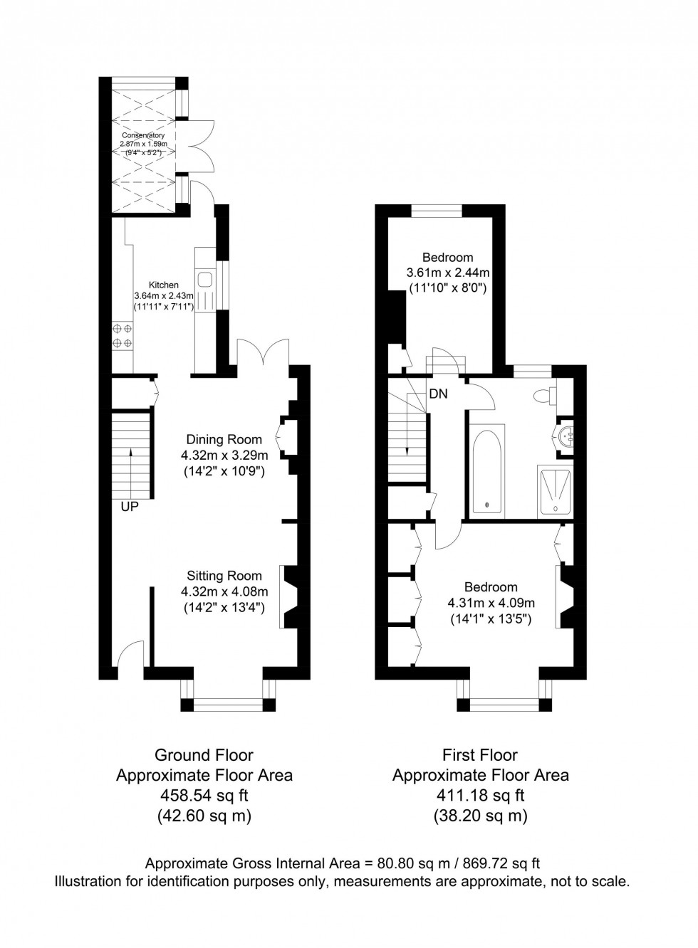 Floorplan for Morris Road, Lewes, BN7