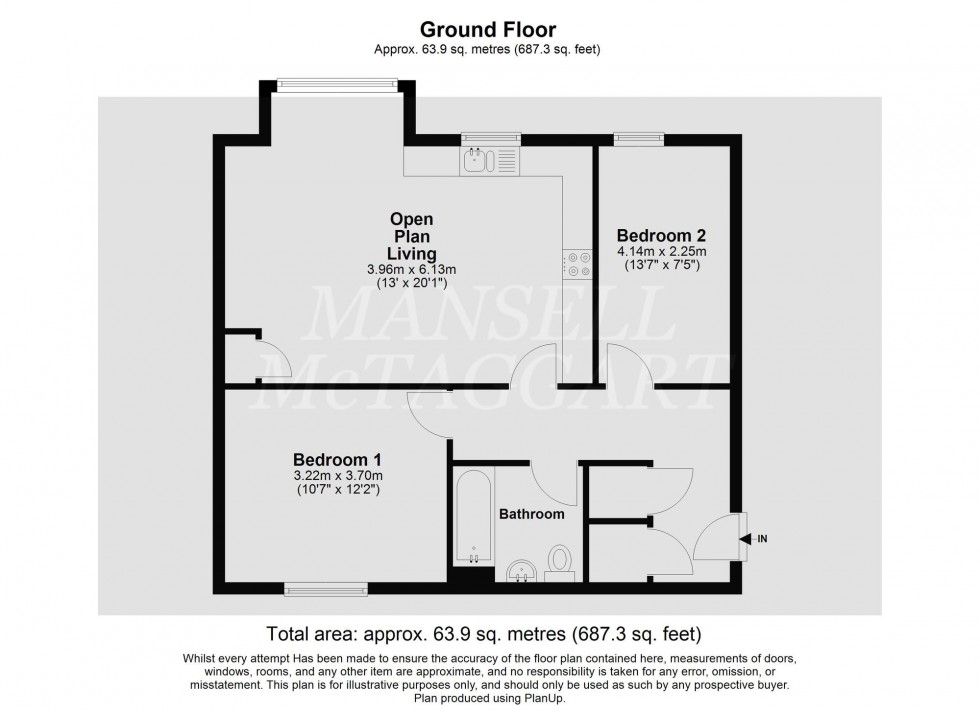 Floorplan for Butlers Way, East Grinstead, RH19