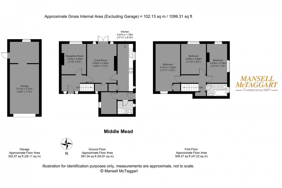 Floorplan for Middle Mead, Steyning, BN44
