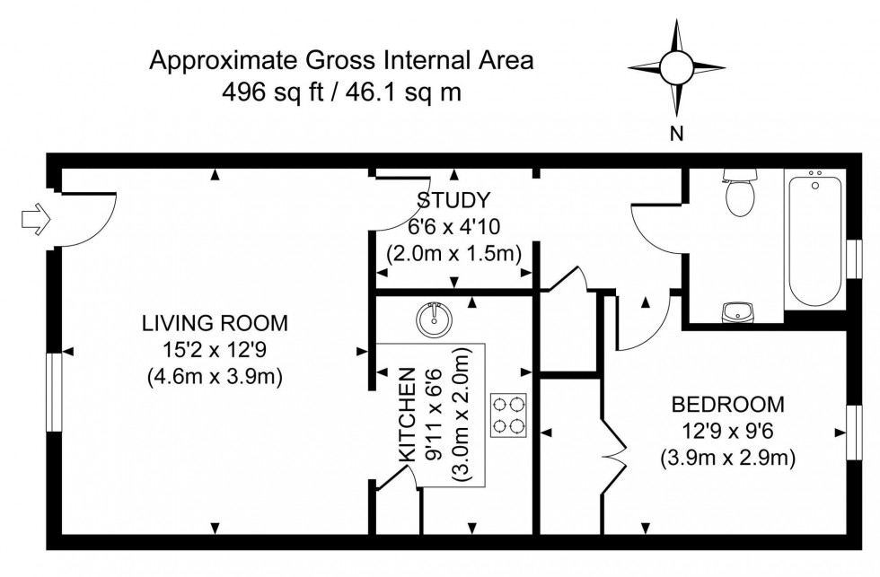 Floorplan for Lewes Road, Manor House Lewes Road, RH18