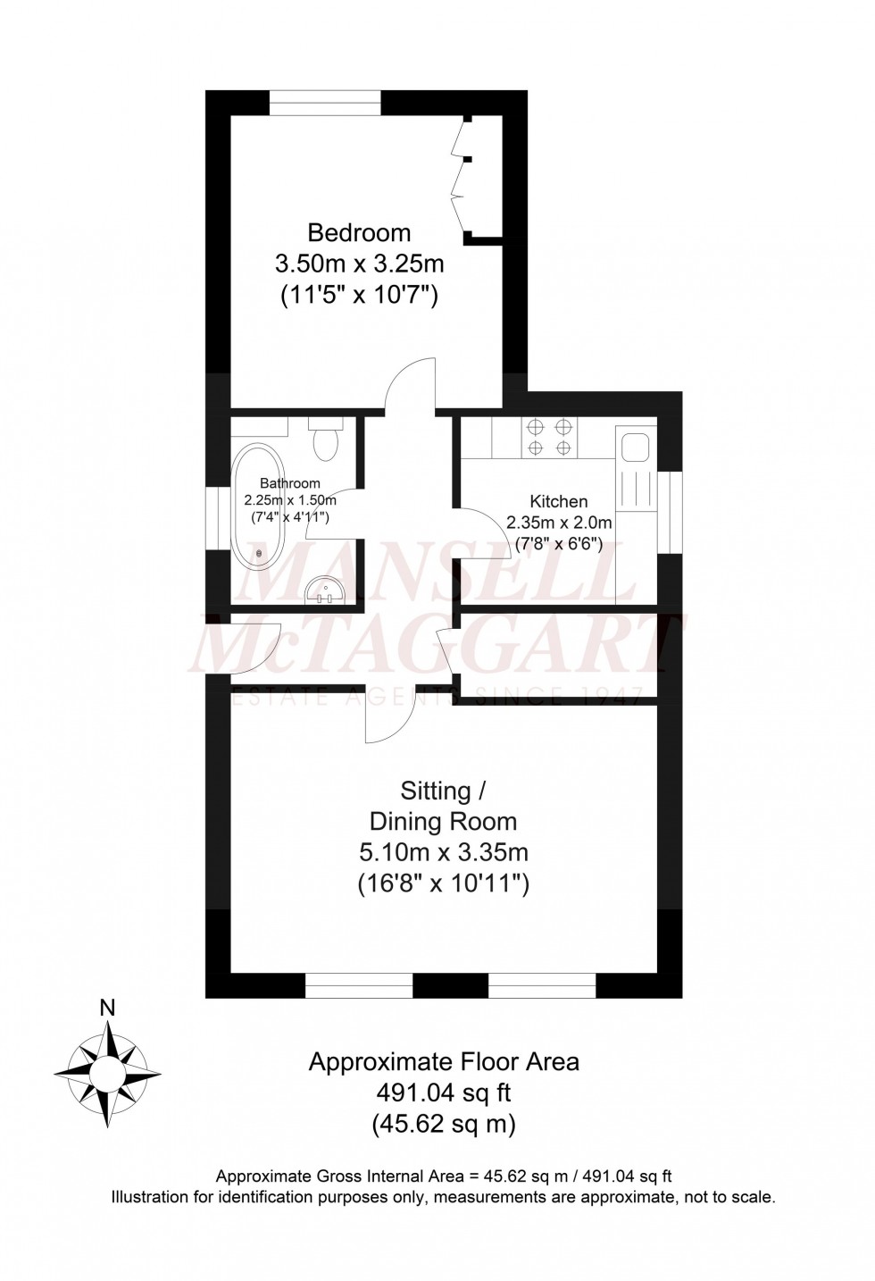 Floorplan for Crawley Road, Roffye Court, RH12