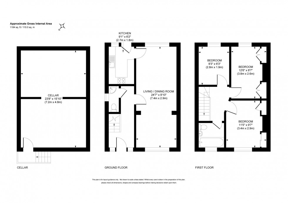 Floorplan for Dellney Avenue, Haywards Heath, RH16