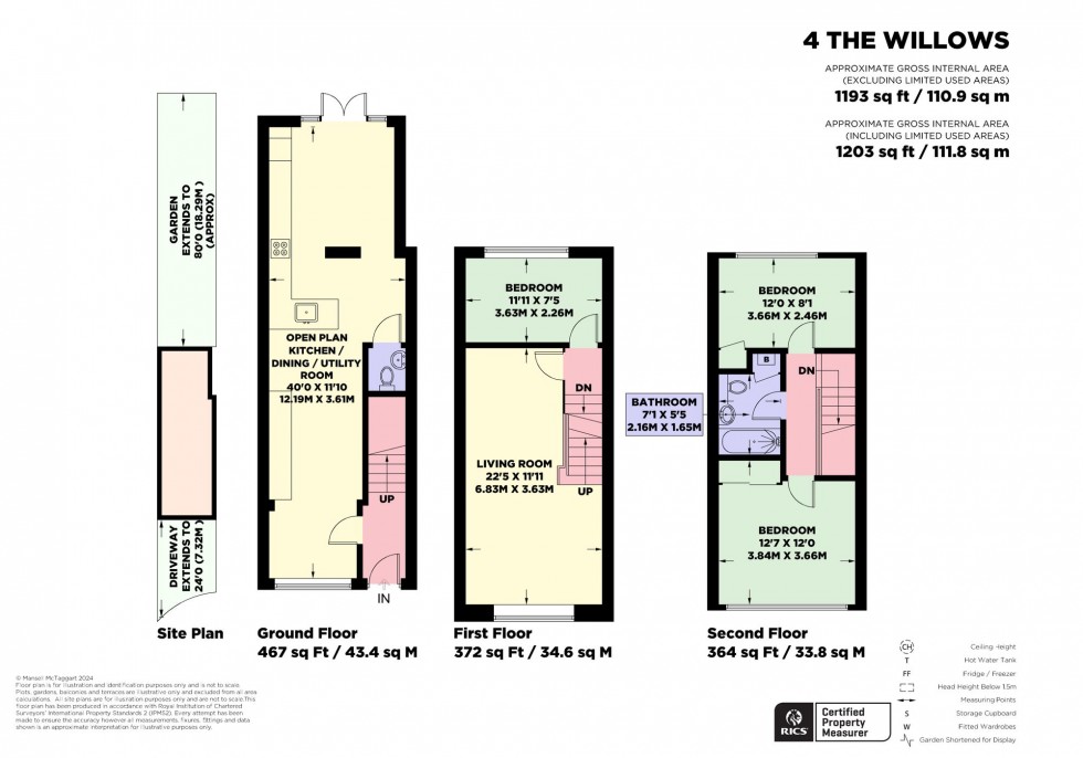 Floorplan for The Willows, Hassocks, BN6
