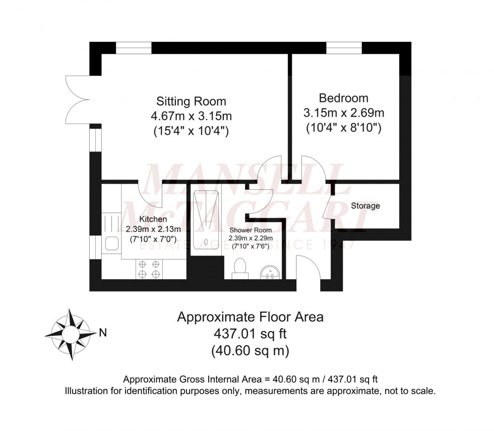 Floorplan for Rusper Road, Horsham, RH12