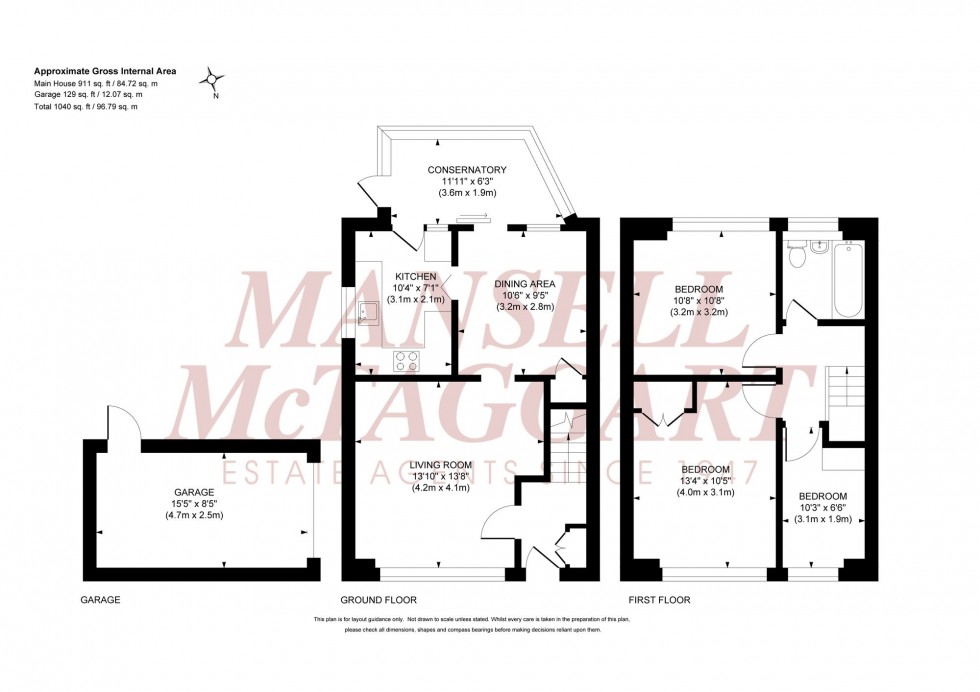 Floorplan for Orchard Road, Burgess Hill, RH15