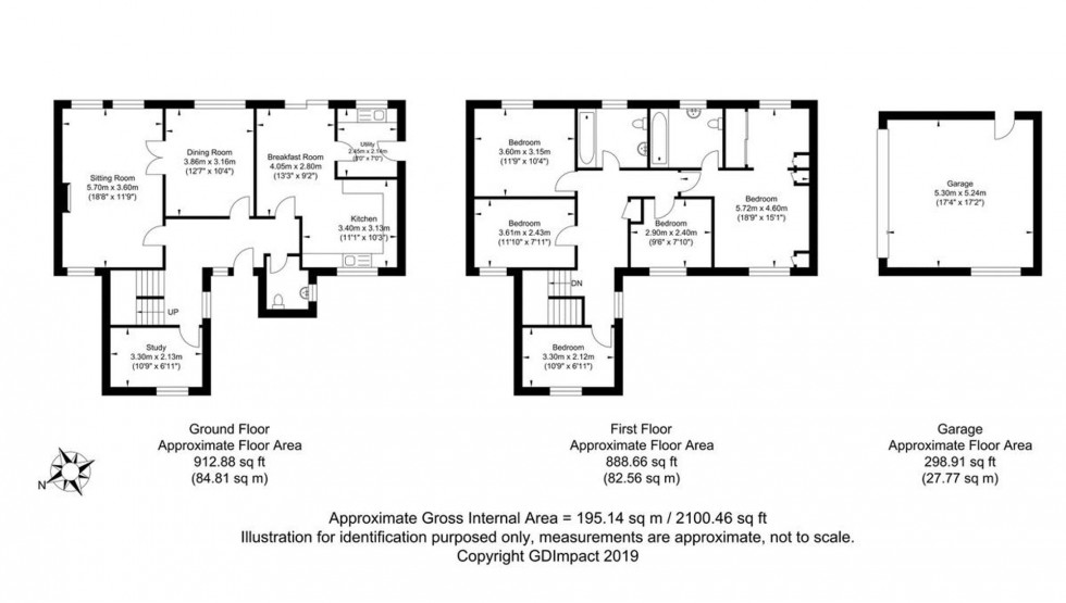 Floorplan for Five Ash Down, Uckfield, TN22