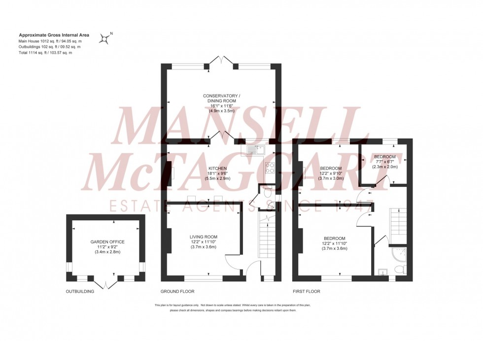 Floorplan for Junction Road, Burgess Hill, RH15