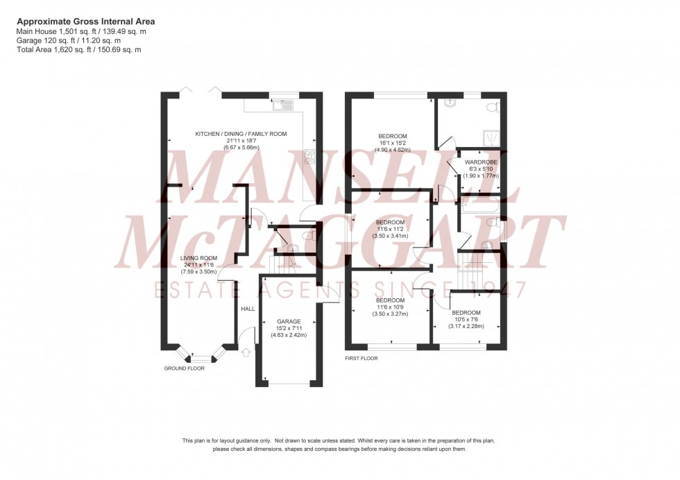 Floorplan for Meadow Lane, Burgess Hill, RH15