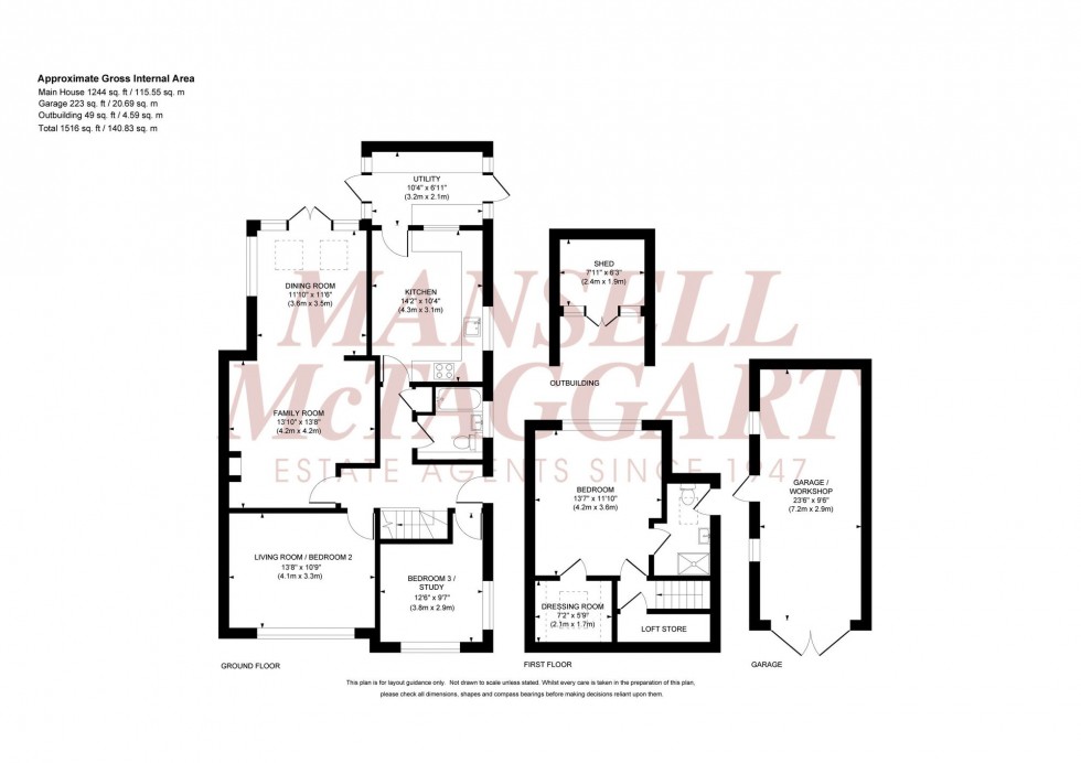 Floorplan for Windmill Drive, Burgess Hill, RH15