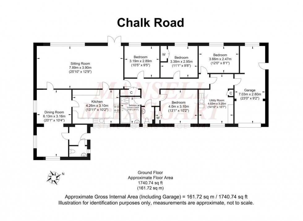 Floorplan for Chalk Road, Ifold, RH14