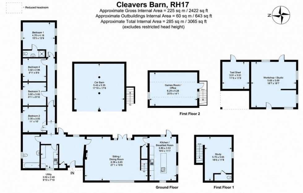 Floorplan for Cleavers Lane, Cuckfield, RH17