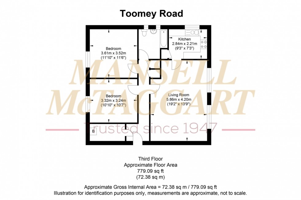 Floorplan for Toomey Road, Steyning, BN44