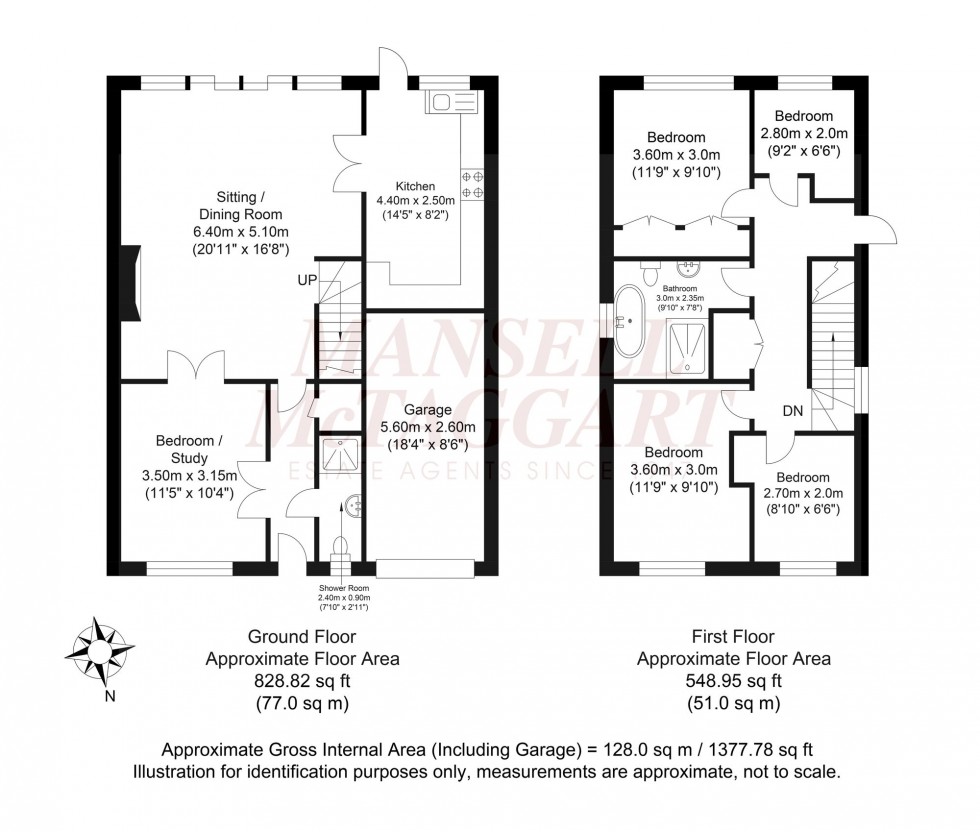 Floorplan for Fallow Deer Close, Horsham, RH13