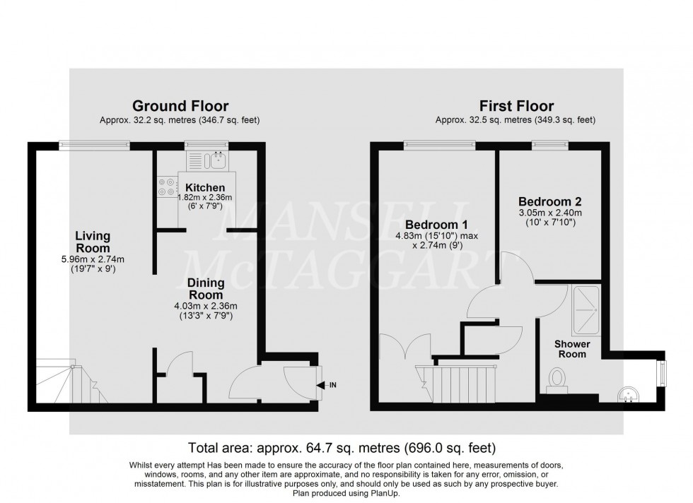 Floorplan for Woodfield Road, Crawley, RH10