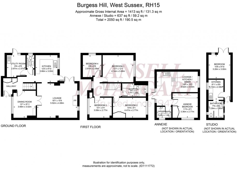 Floorplan for The Kiln, Burgess Hill, RH15