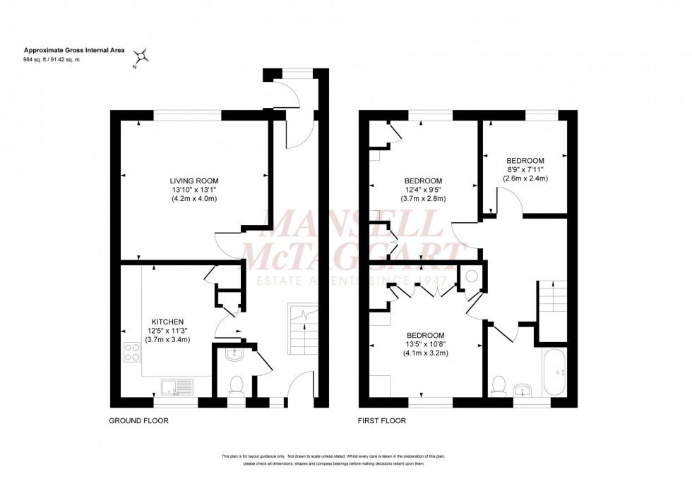 Floorplan for Cissbury Road, Burgess Hill, RH15