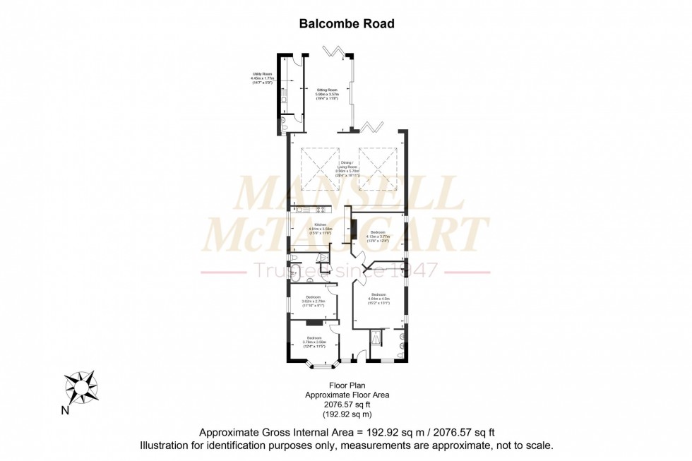 Floorplan for Balcombe Road, Horley, RH6