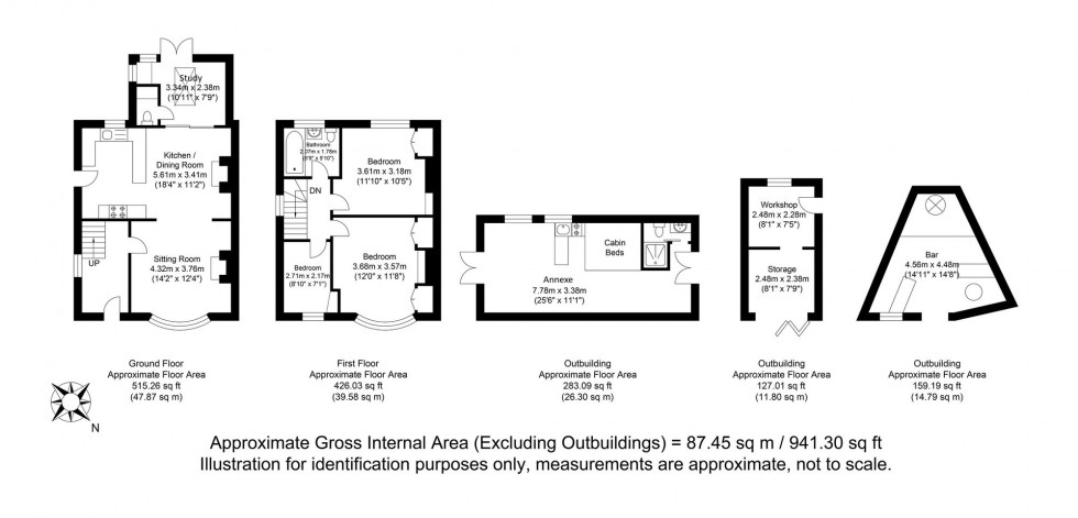 Floorplan for Highdown Road, Lewes, BN7