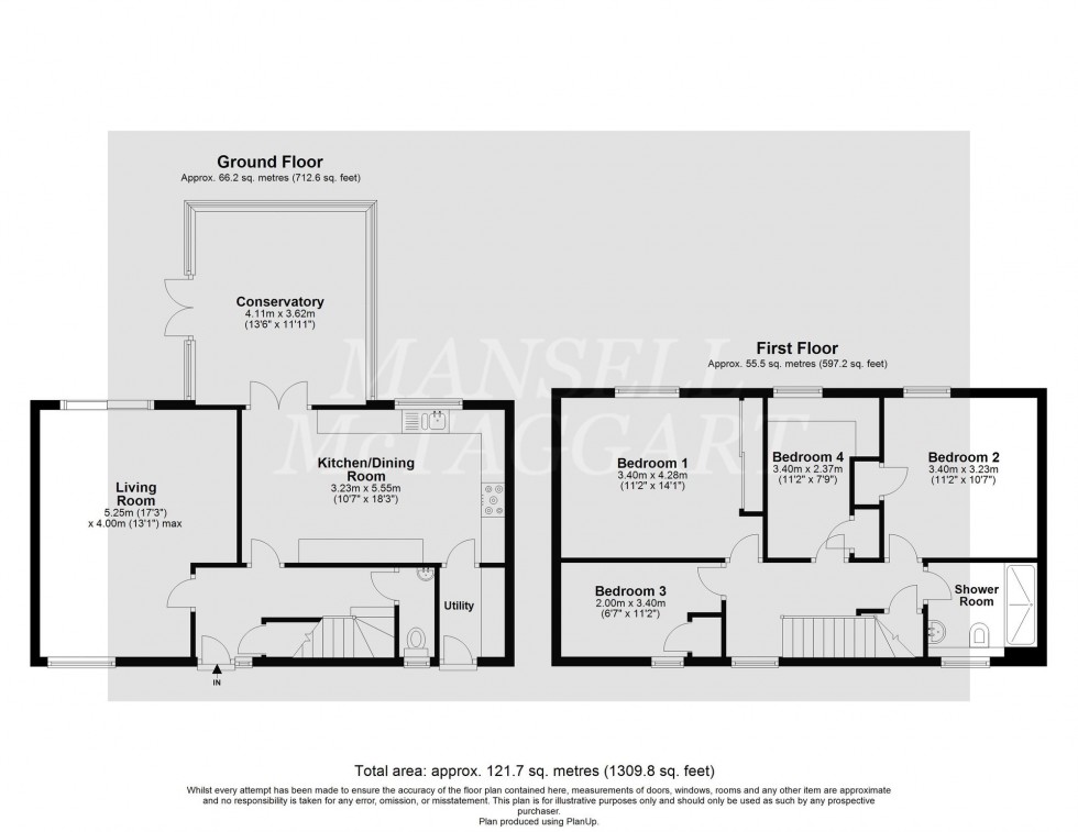 Floorplan for Erica Way, Copthorne, RH10