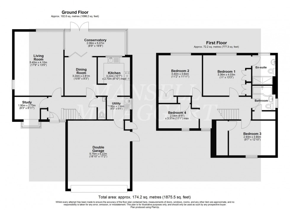 Floorplan for Erica Way, Copthorne, RH10