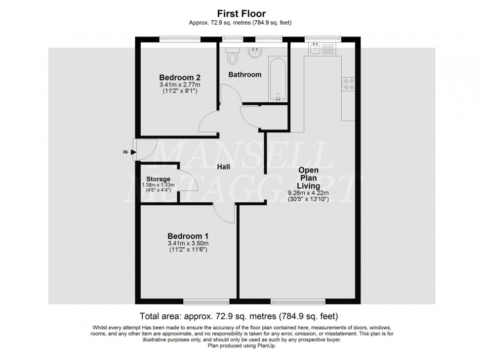 Floorplan for Cottenhams, Blindley Heath, RH7