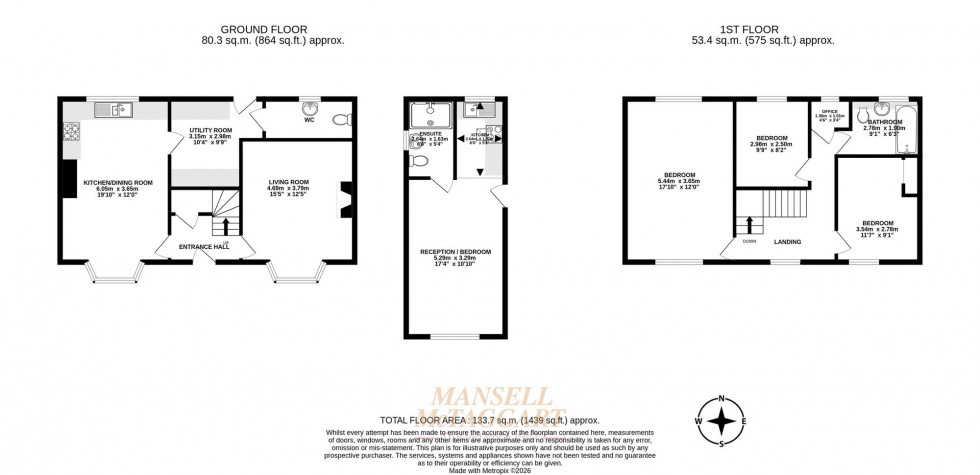 Floorplan for North Street, Turners Hill, RH10
