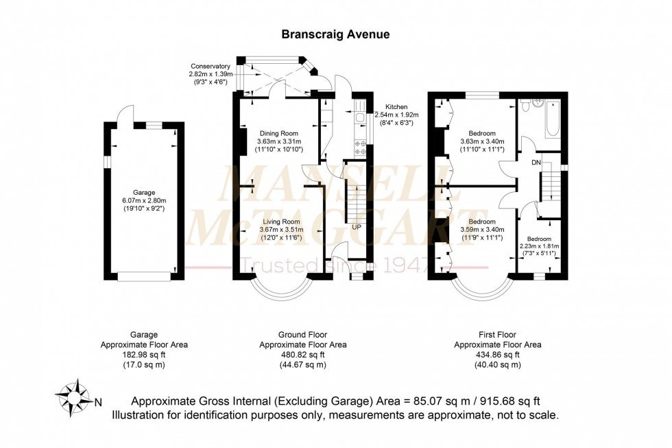 Floorplan for Baranscraig Avenue, Brighton, BN1