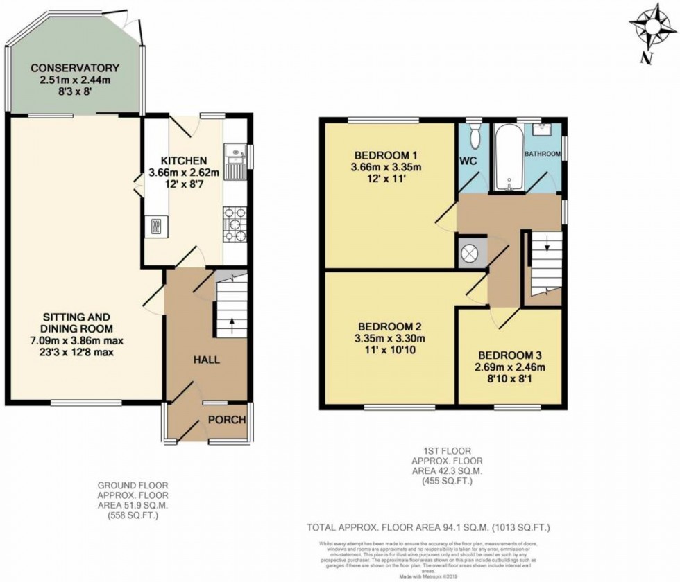 Floorplan for Kilnbarn Way, Haywards Heath, RH16