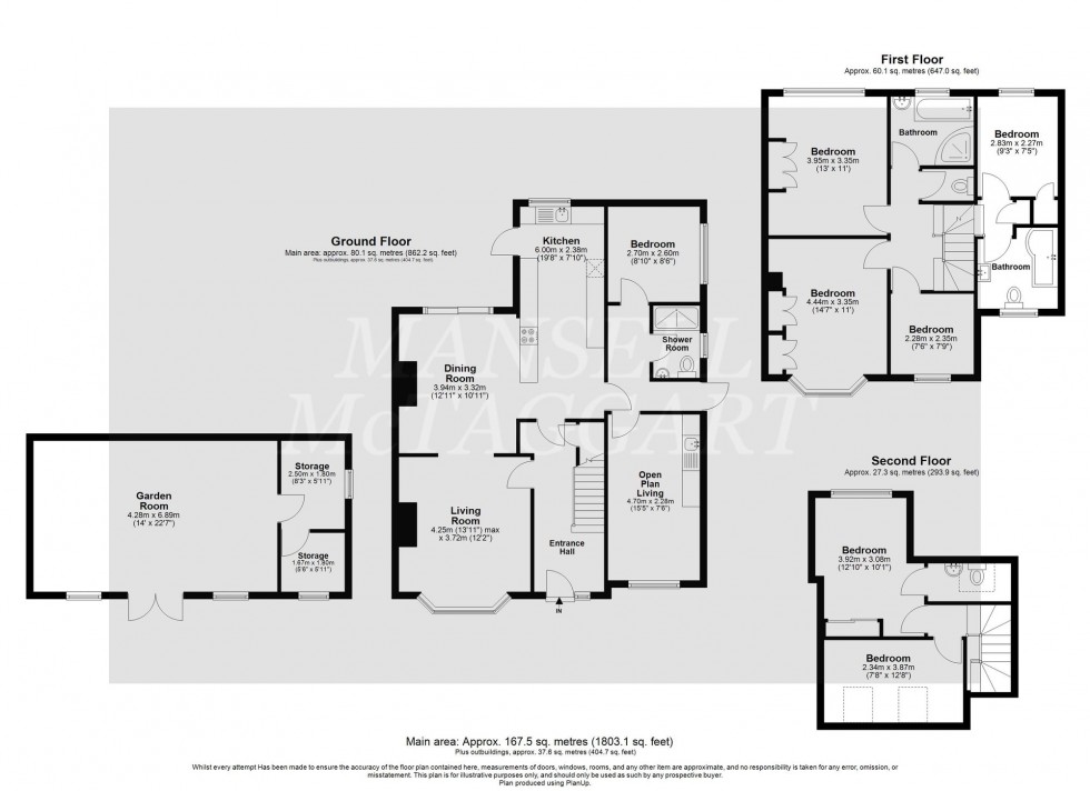 Floorplan for The Meadway, Horley, RH6