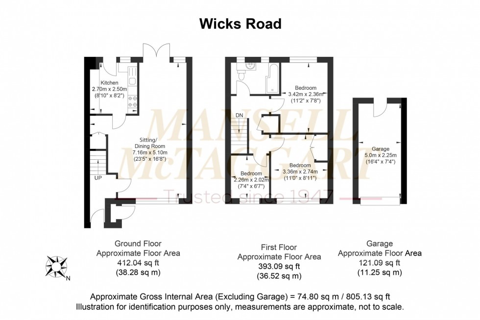 Floorplan for Wicks Road, Billingshurst, RH14