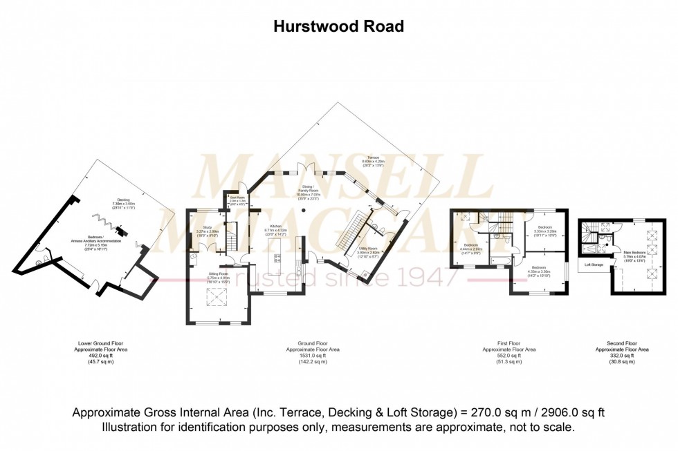 Floorplan for Hurstwood Road, High Hurstwood, TN22