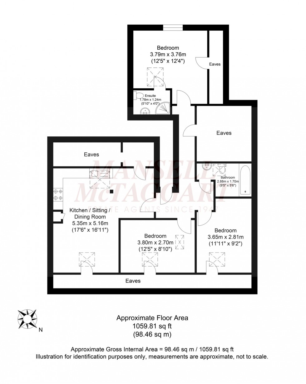 Floorplan for The Broadway, Calverley House, TN6