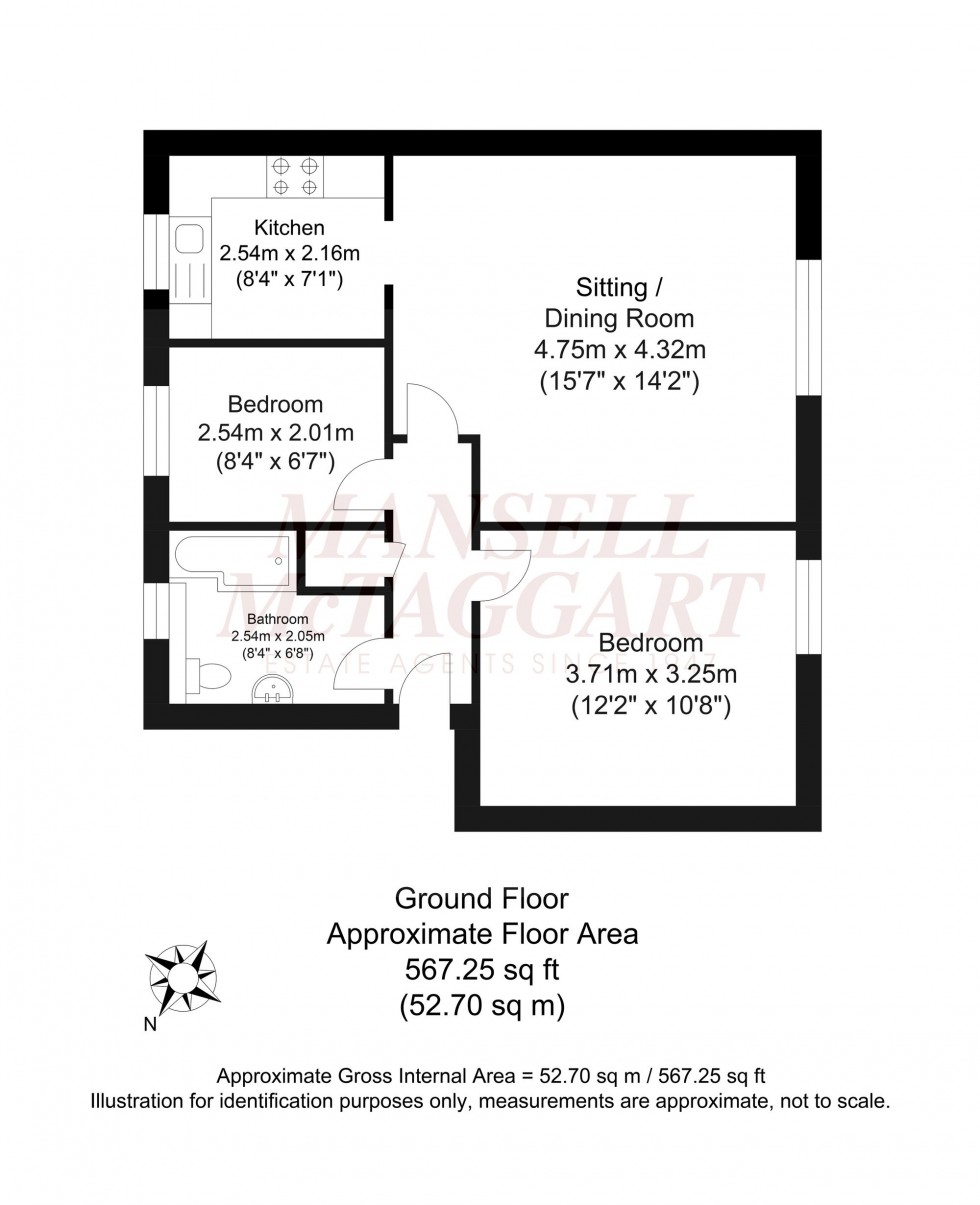 Floorplan for Tideys Mill, Partridge Green, RH13