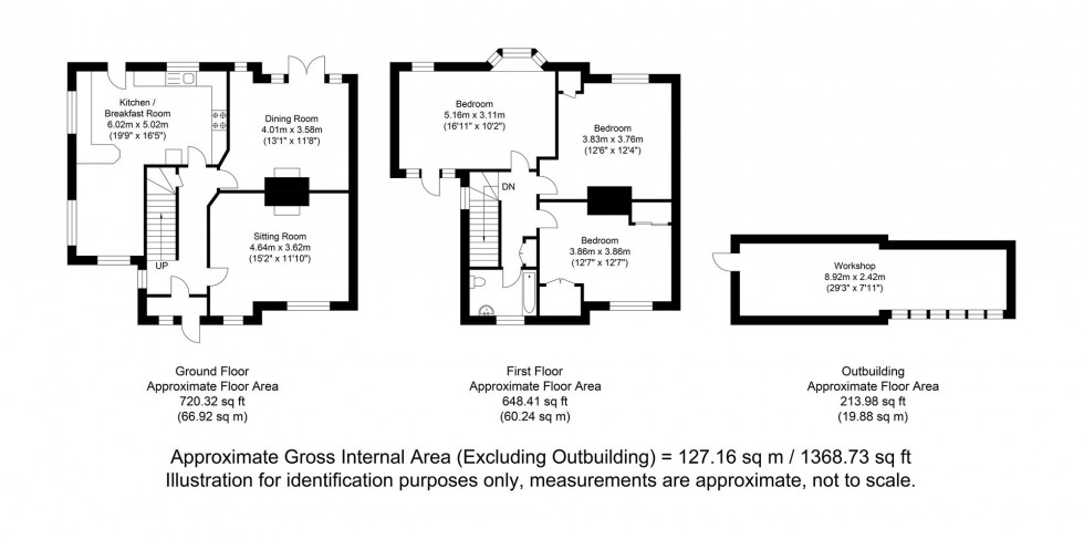 Floorplan for Highdown Road, Lewes, BN7