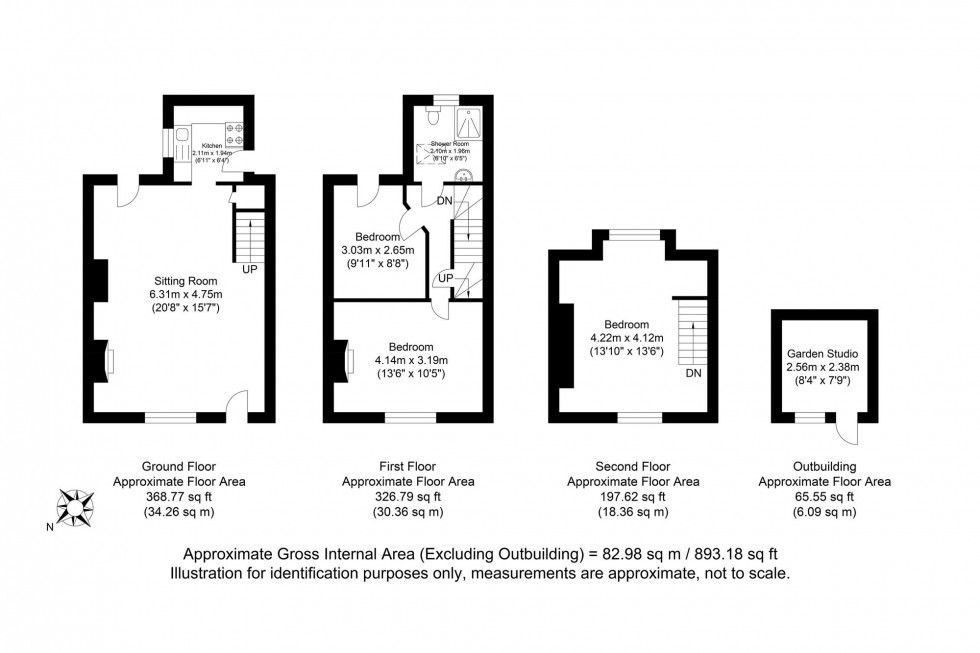 Floorplan for Paddock Road, Lewes, BN7