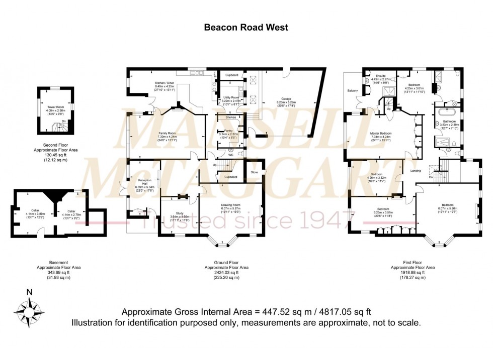 Floorplan for Beacon Road West, Crowborough, TN6
