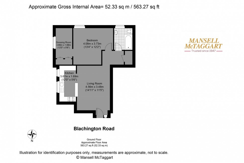 Floorplan for Blatchington Road, Hove, BN3