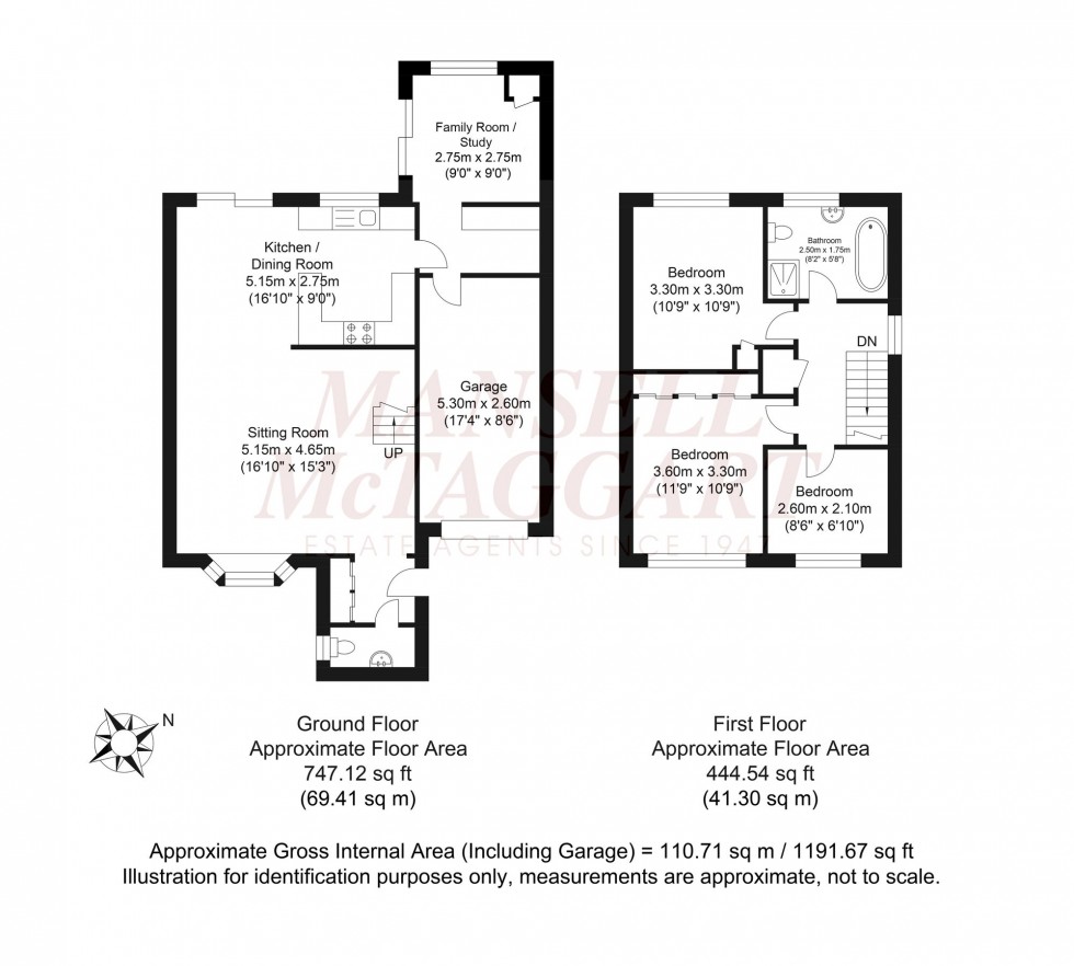 Floorplan for Fallow Deer Close, Horsham, RH13