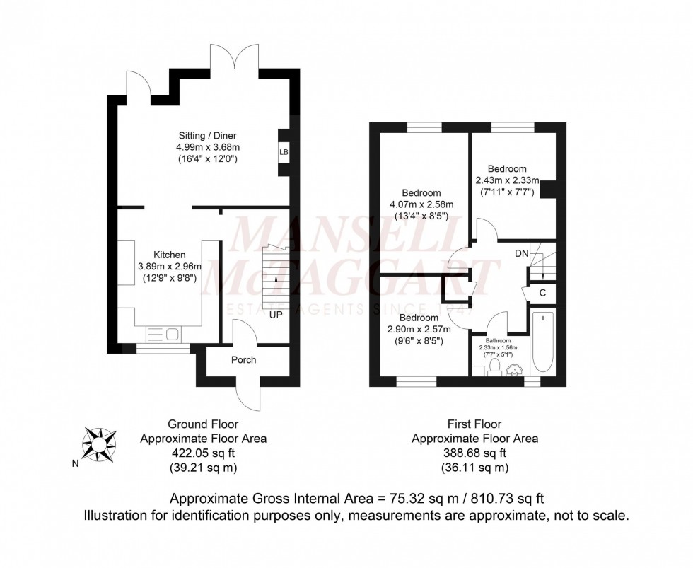 Floorplan for Mill Brooks, South Chailey, BN8