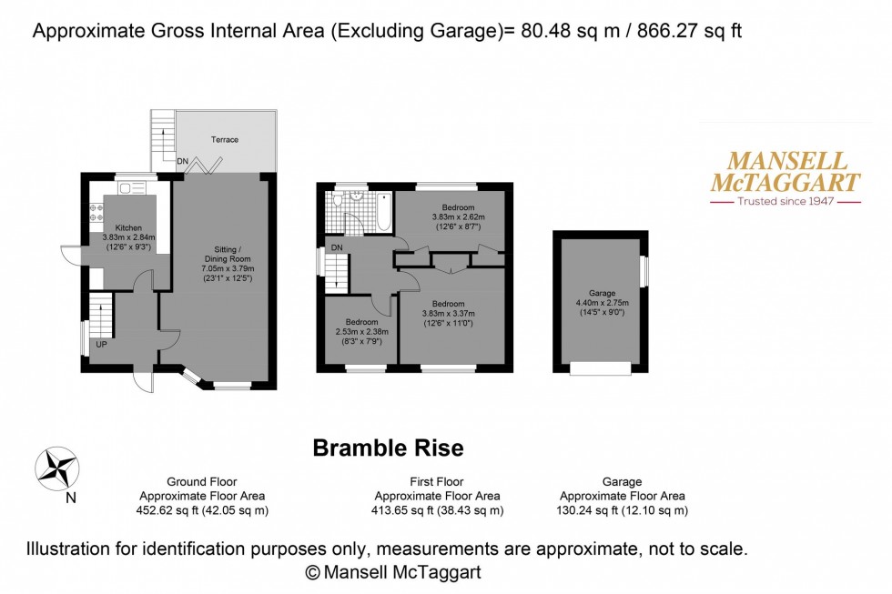 Floorplan for Bramble Rise, Brighton, BN1