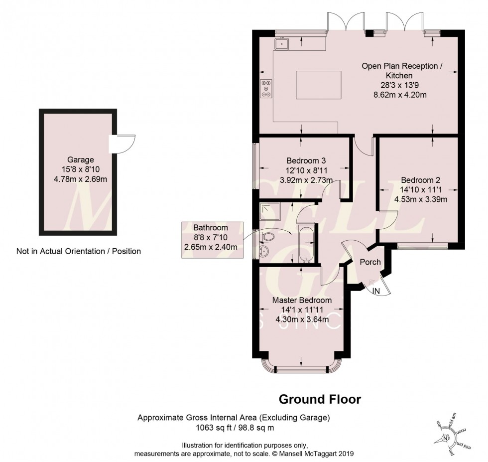 Floorplan for Ann Close, Hassocks, BN6