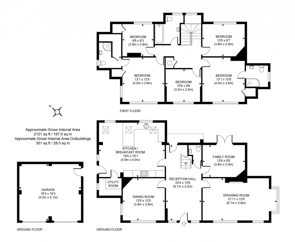 Floorplan for Frankton Avenue, Haywards Heath, RH16