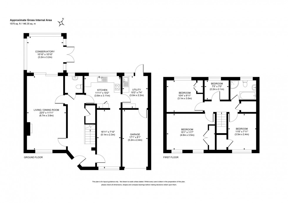 Floorplan for Birch Way, Haywards Heath, RH17