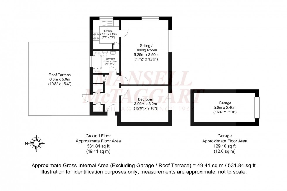 Floorplan for Northdown Close, Horsham, RH12