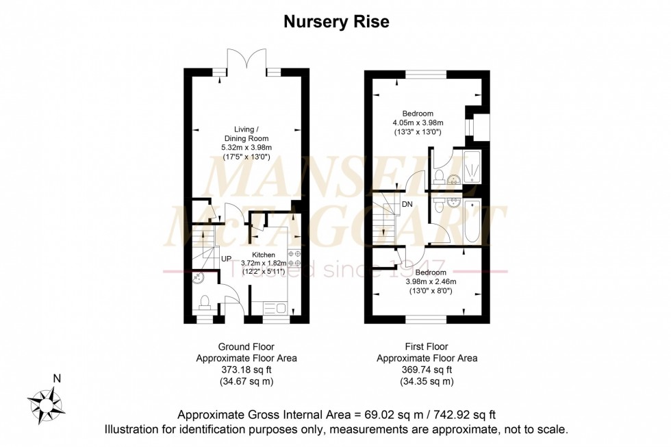 Floorplan for Nursery Rise, Thakeham, RH20