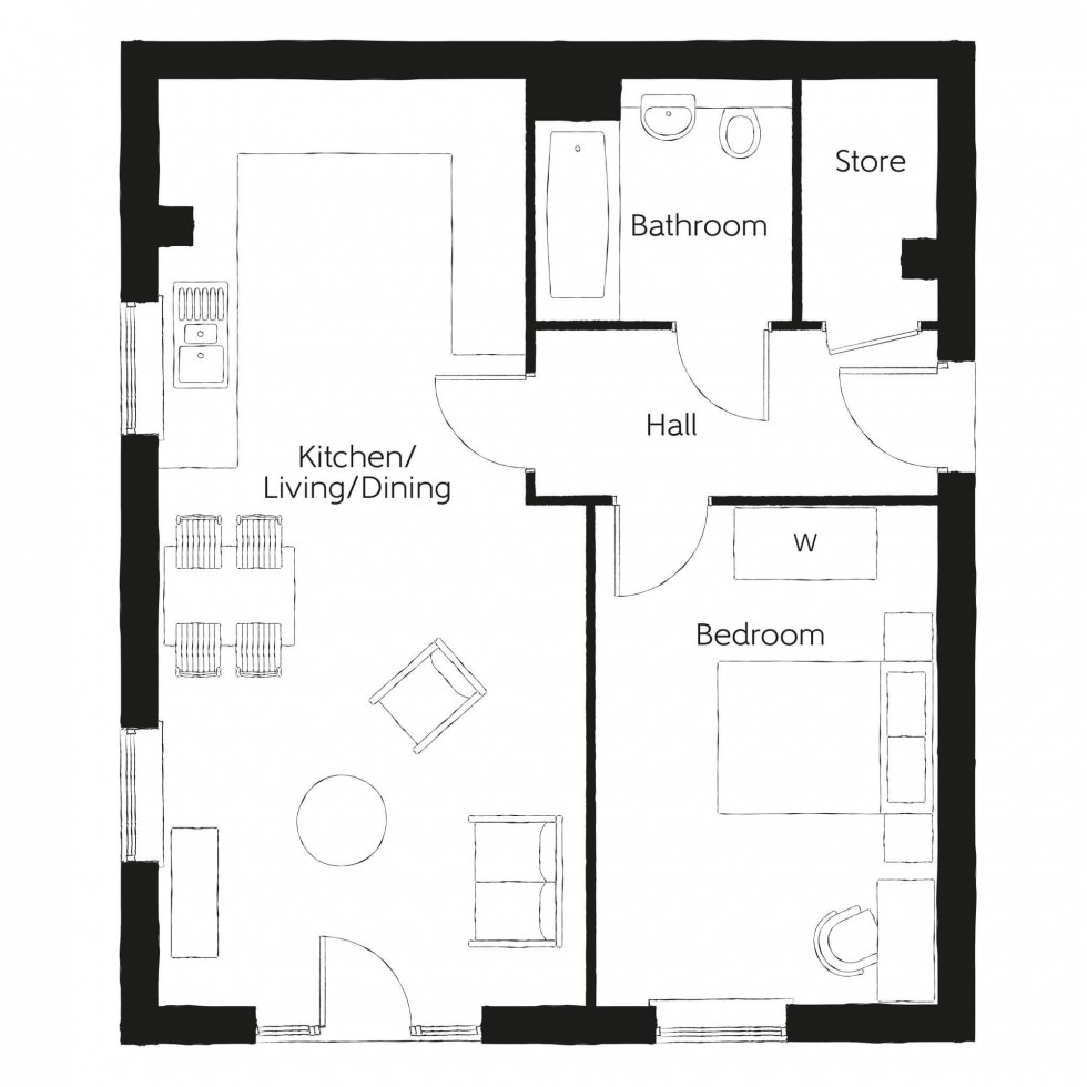 Floorplan for Isaacs Lane, Burgess Hill, RH15